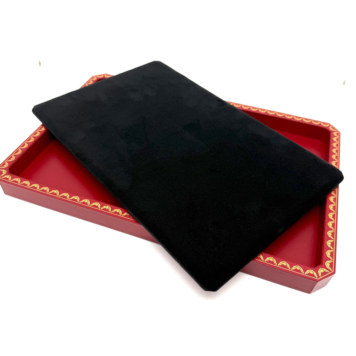Cartier Presentation Display Tray Red Wood Large Size 39 × 26 cm Ref. AVB00020