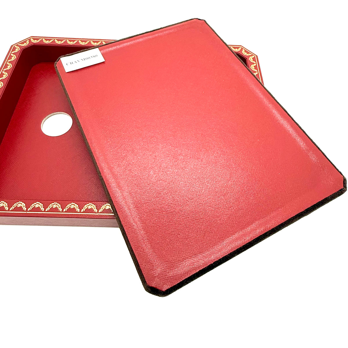 Cartier Presentation Display Tray Red Wood Small Size 26 *20 cm Ref. CRAVM00379 New With Defects