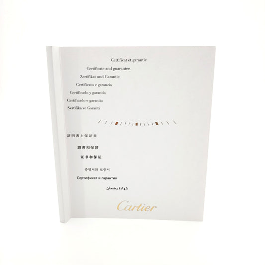 Authentic Cartier Watch Warranty Booklet & Manual (Pre-2019 Models) – Blank & Unused