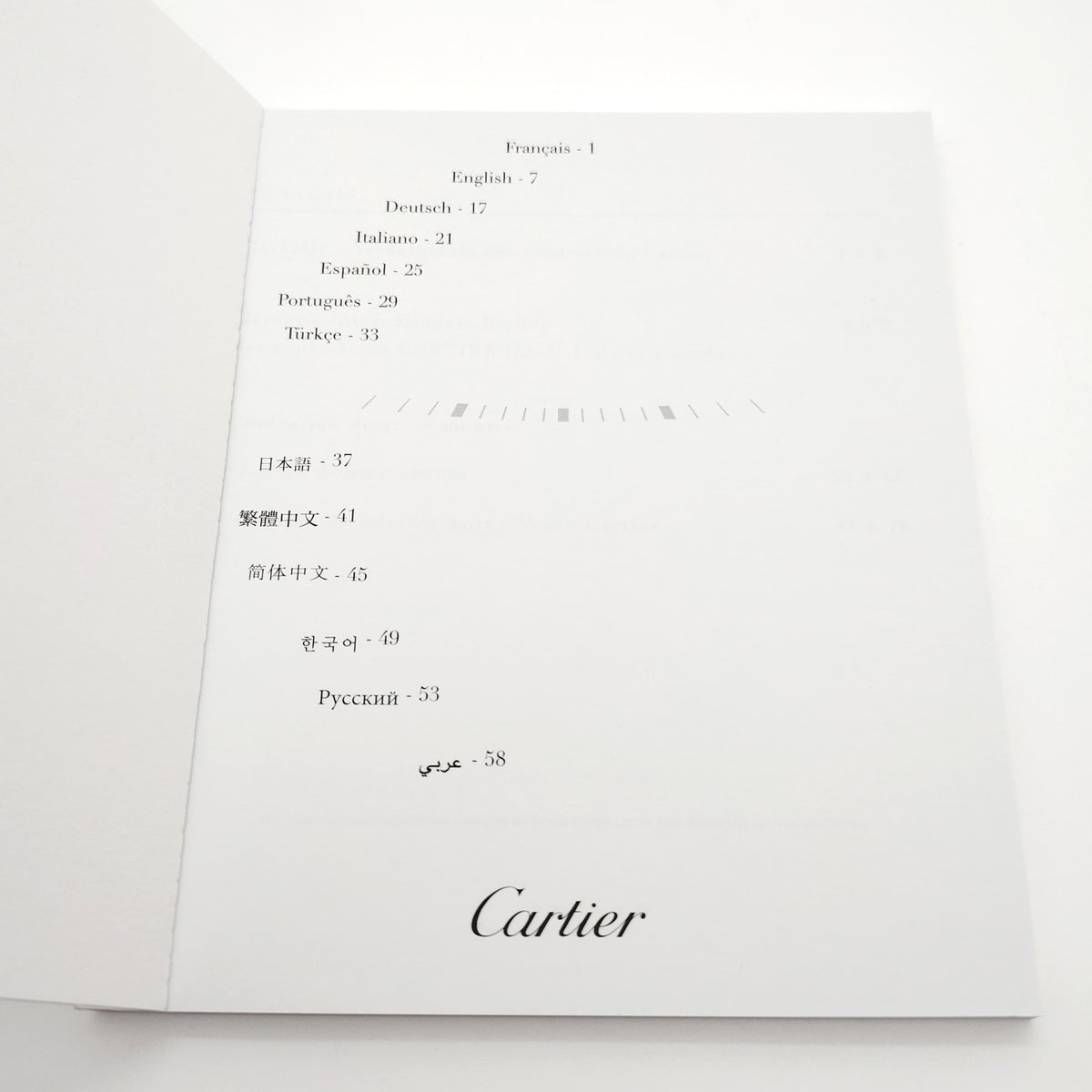 Authentic Cartier Watch Warranty Booklet & Manual (Pre-2019 Models) – Blank & Unused