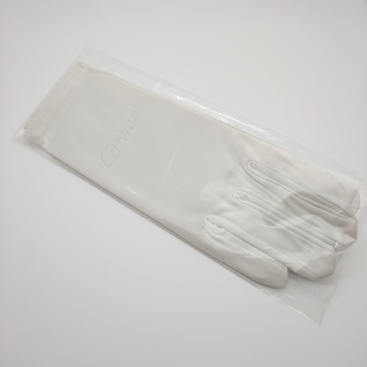 Authentic Cartier Boutique White Gloves (Ref. CRAVM00312) – Size Large – Brand New