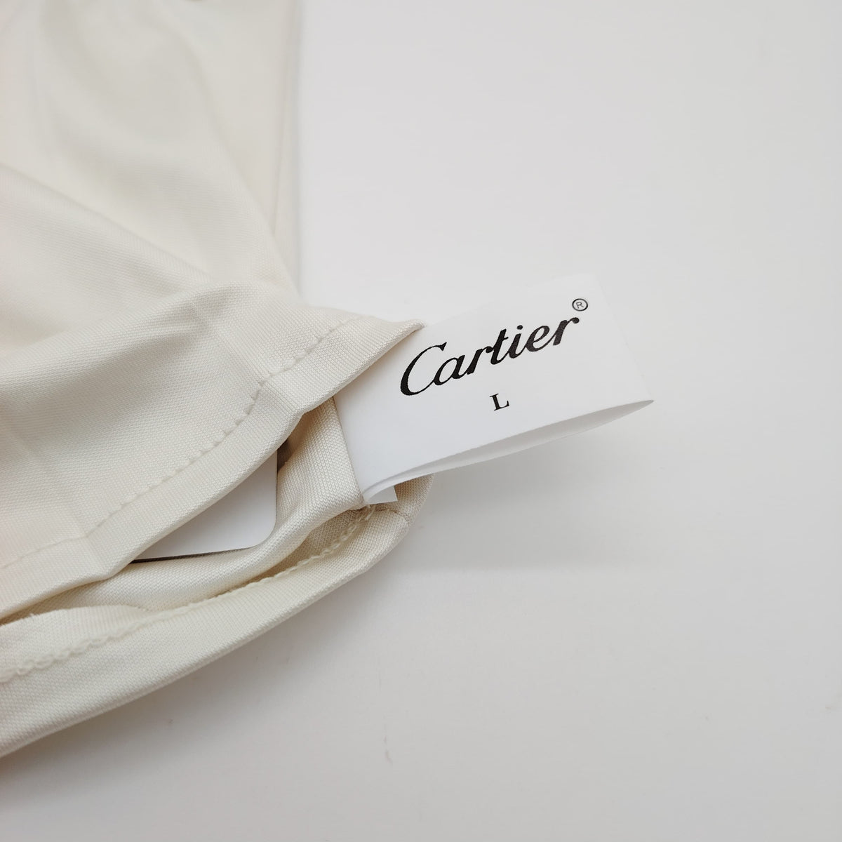 Authentic Cartier Boutique White Gloves (Ref. CRAVM00312) – Size Large – Brand New