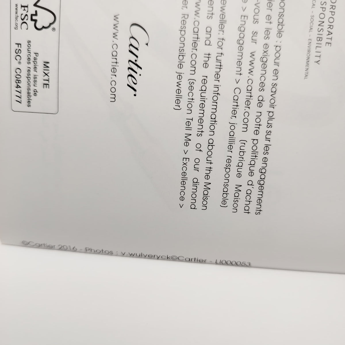 Authentic Cartier LOVE Bracelet Multilingual Care & Instruction Manual (Thick Edition)