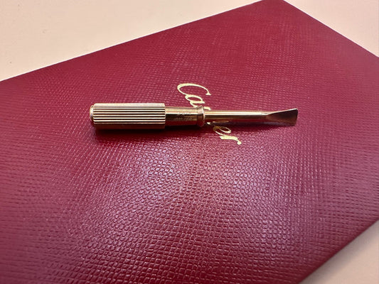 Cartier Rose Gold Metal Screwdriver – Jewelry Accessory Tool