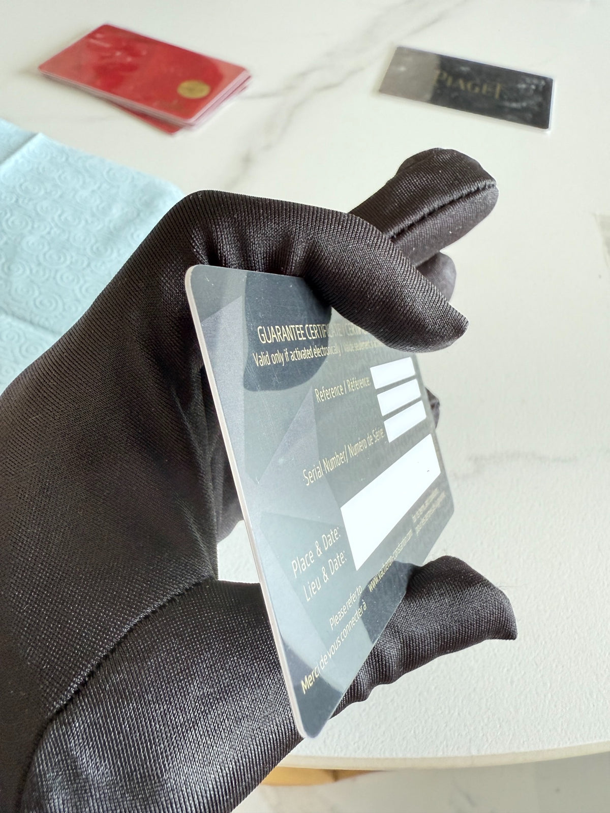 Authentic Vacheron Constantin  Warranty Certificate Card– Blank & Unused