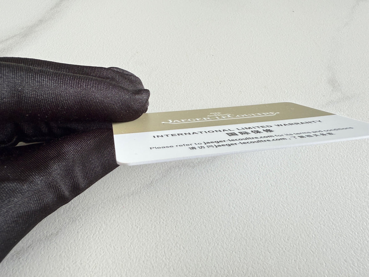 Authentic  Jaeger-LeCoultre  Warranty Certificate Card