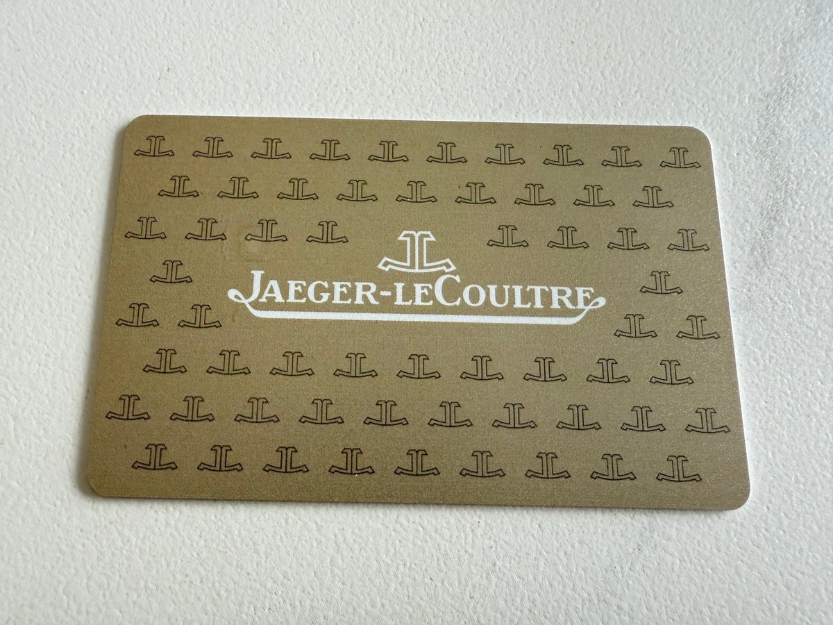Authentic  Jaeger-LeCoultre  Warranty Certificate Card Free Printing
