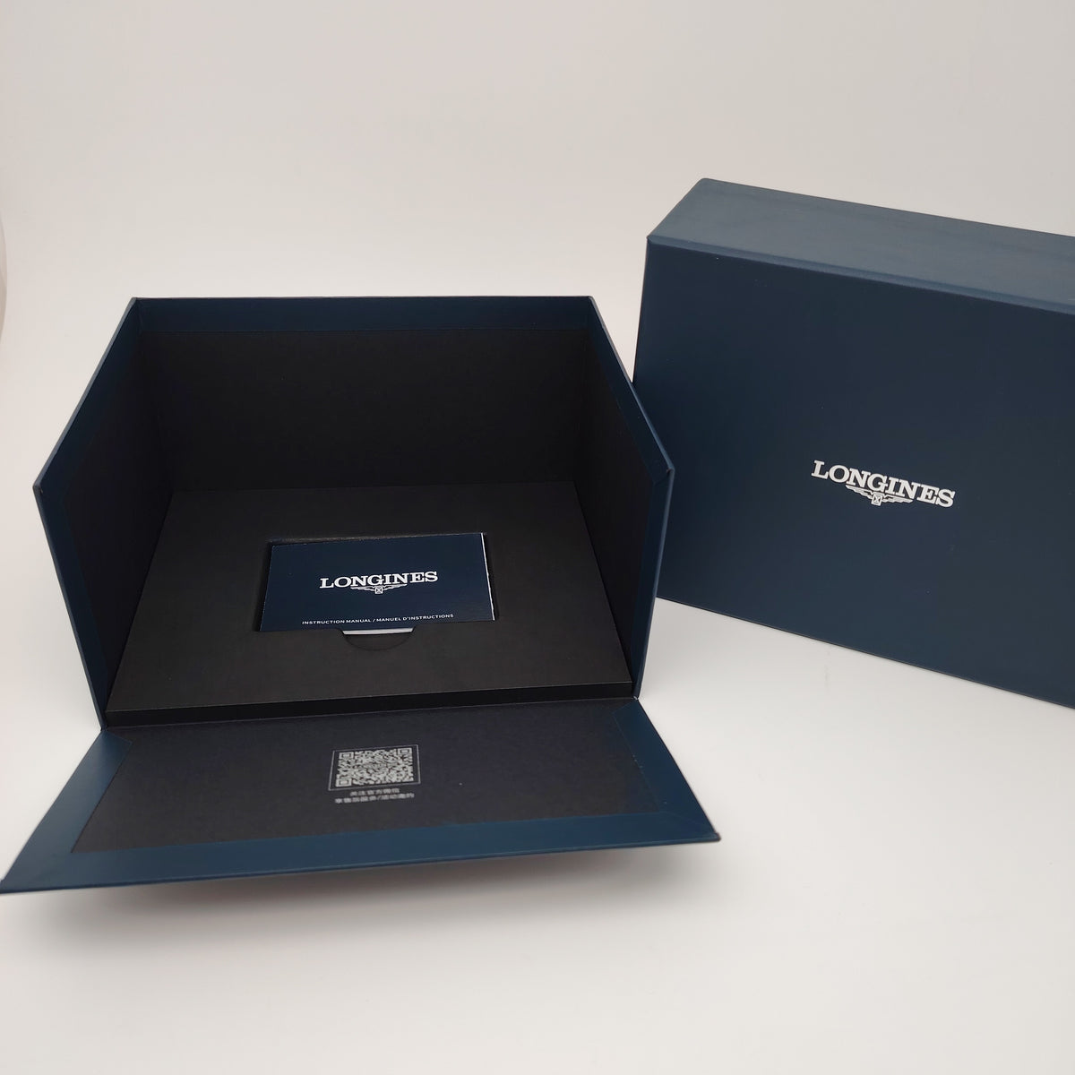 Genuine Original Longines Wooden Watch Box Case with Cleaning Cloth - 2025