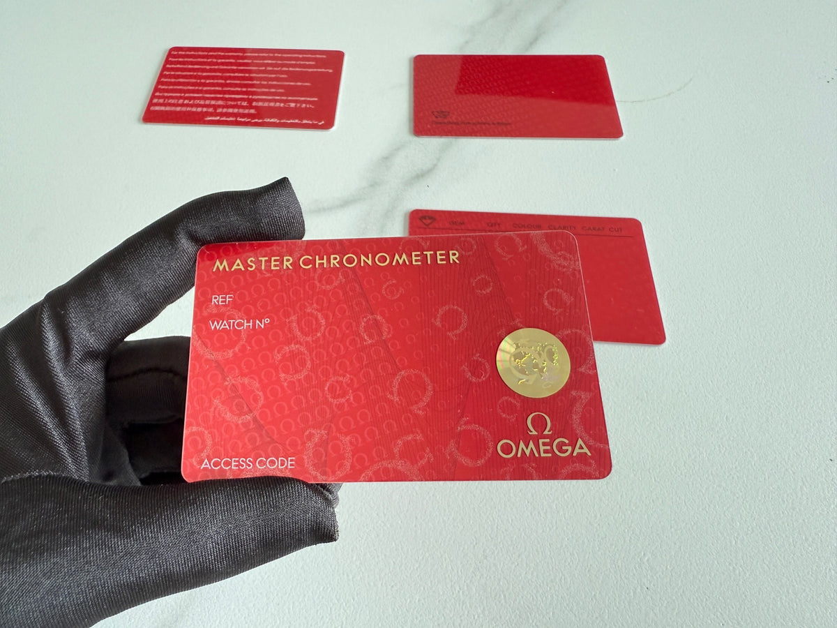 Authentic Omega Warranty Card & Chronometer Certificate Set (Blank / Customizable Print)