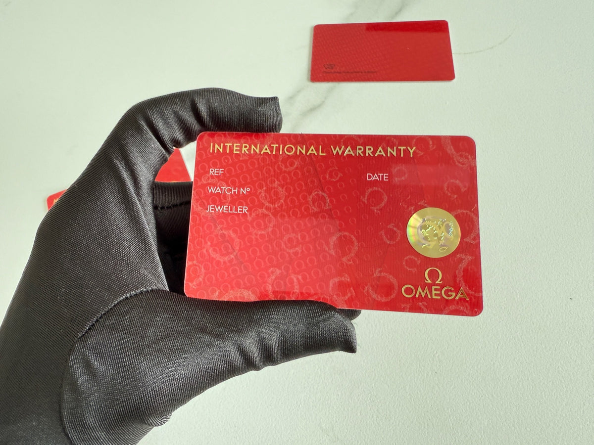Authentic Omega Warranty Card & Chronometer Certificate Set (Blank / Customizable Print)