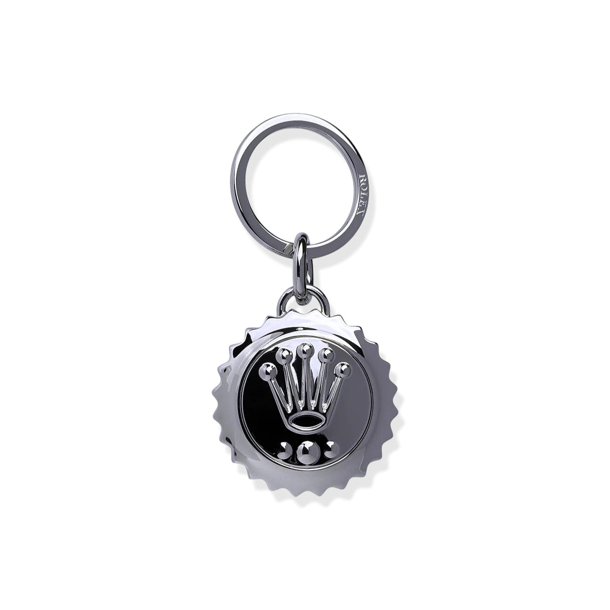 Rolex Stainless Steel Keychain in Silver