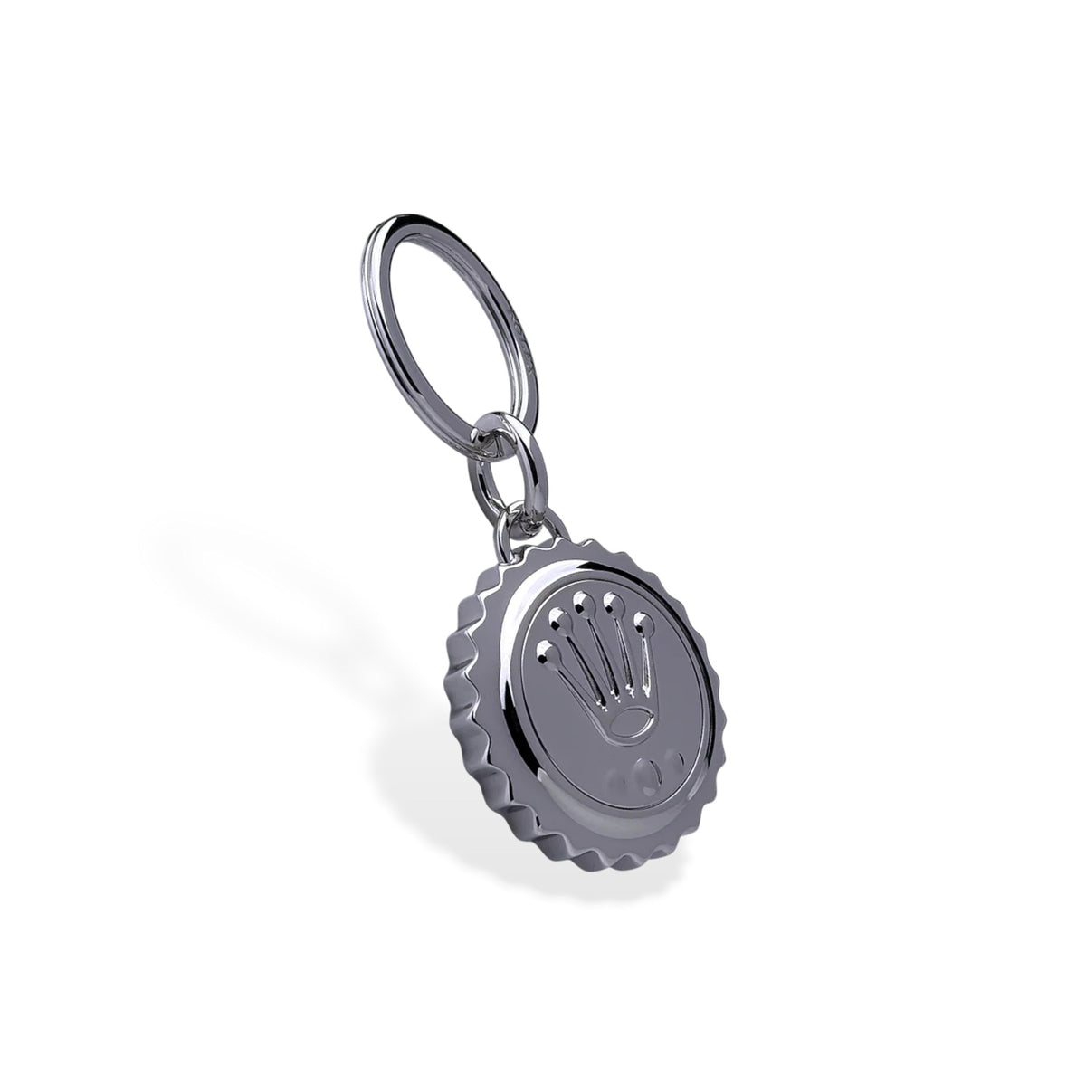 Rolex Stainless Steel Keychain in Silver