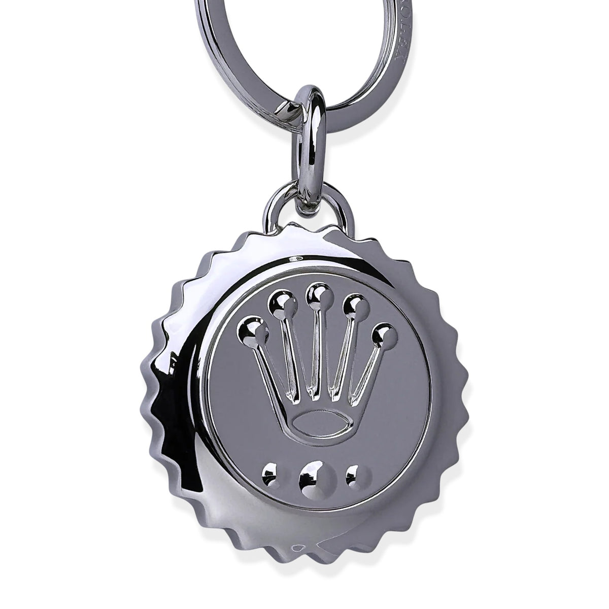 Rolex Stainless Steel Keychain in Silver