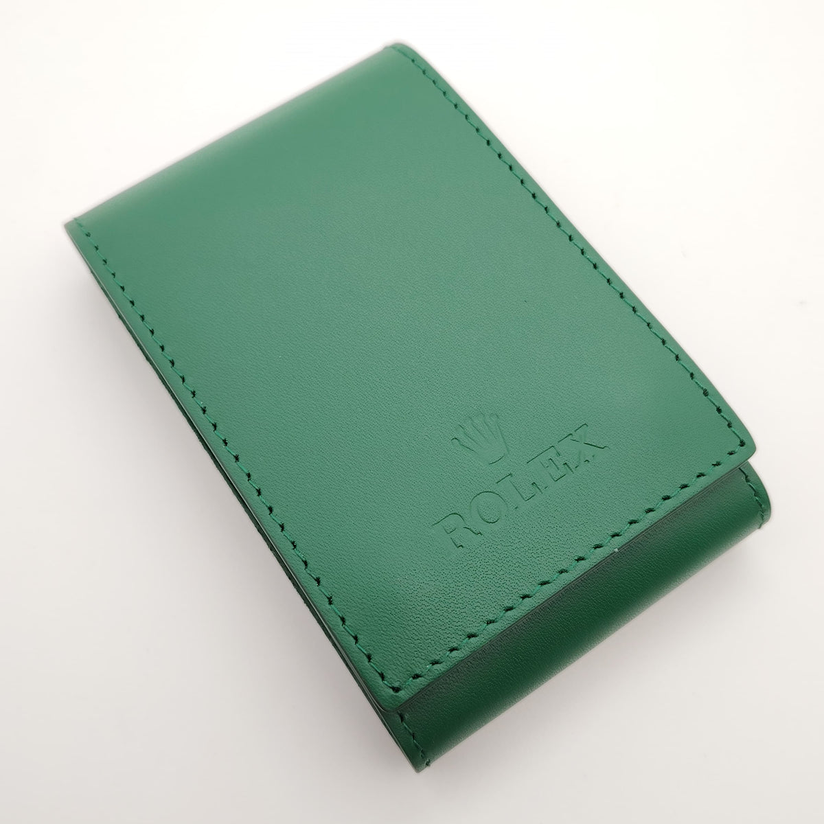 Rolex Green  Leather Watch Travel Pouch