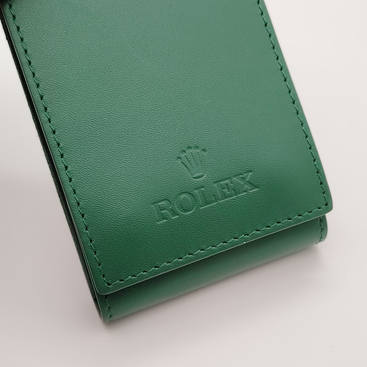 Rolex Green  Leather Watch Travel Pouch