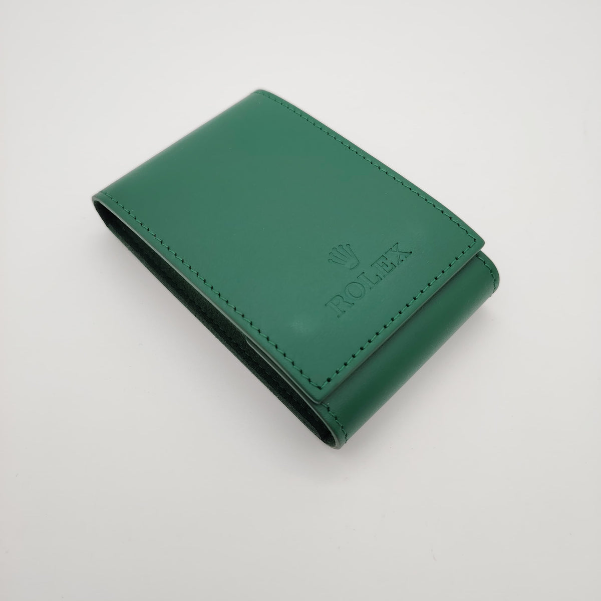 Rolex Green  Leather Watch Travel Pouch