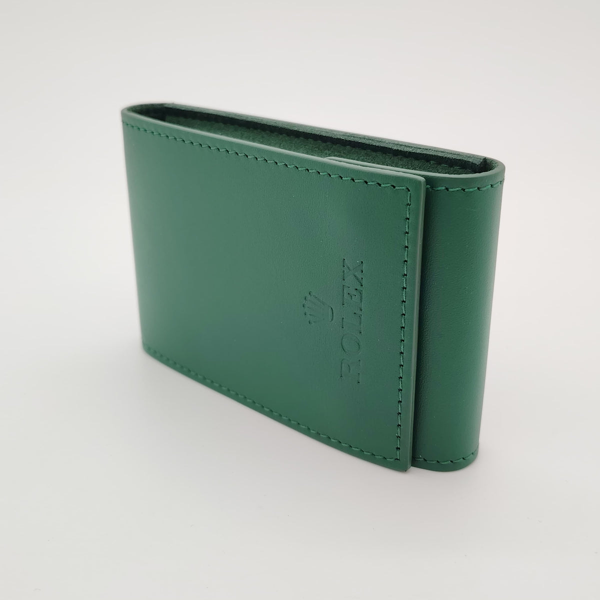 Rolex Green  Leather Watch Travel Pouch