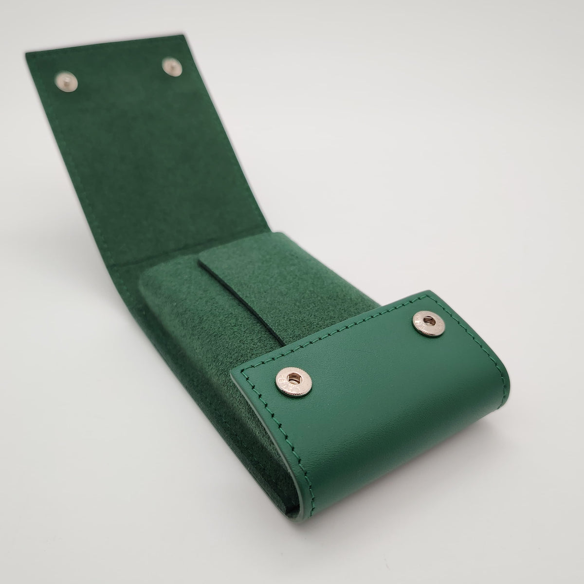 Rolex Green  Leather Watch Travel Pouch