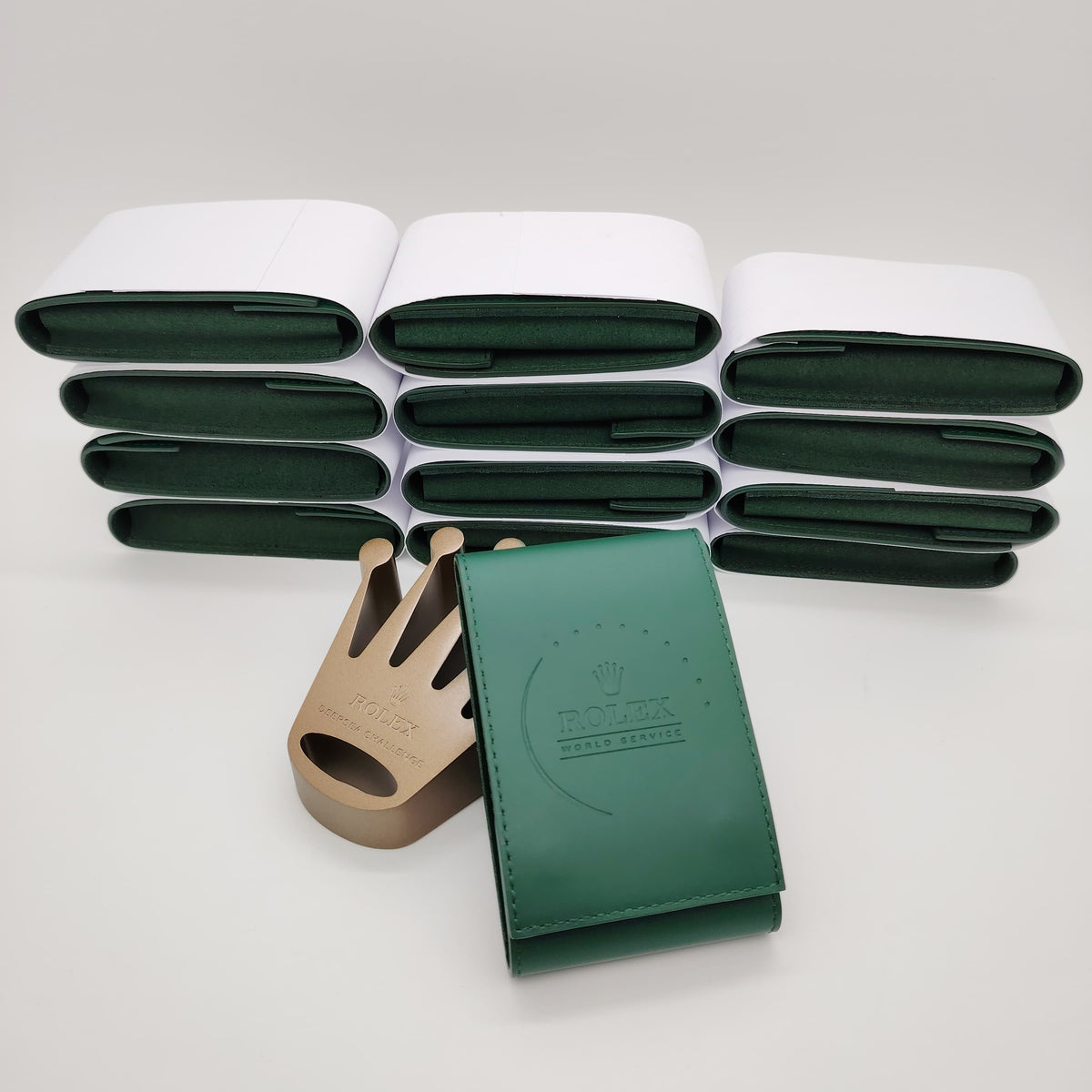 Rolex  World Service  Watch Pouch Green