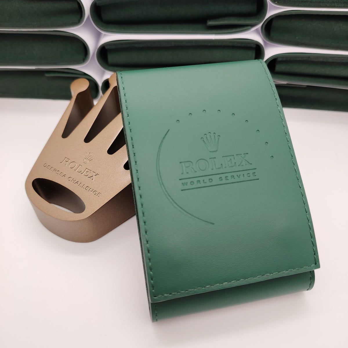 Rolex  World Service  Watch Pouch Green