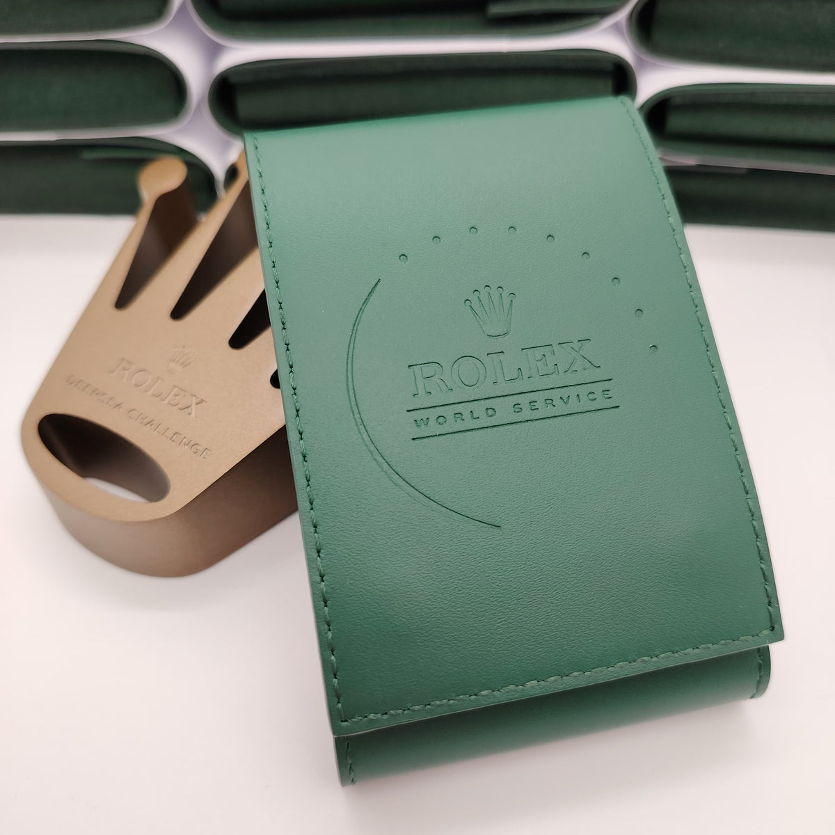 Rolex  World Service  Watch Pouch Green
