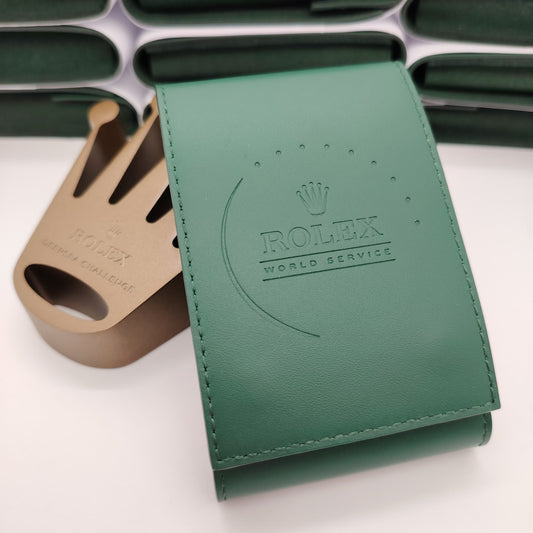 Rolex  World Service  Watch Pouch Green